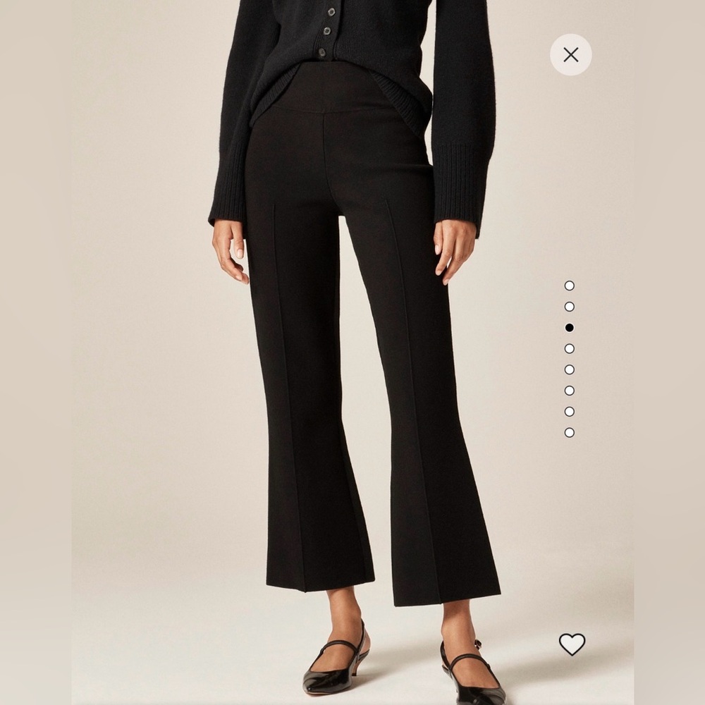 J. Crew Women’s Black Delaney Kickout Sweater Flare Pant Sz PXS NWT
